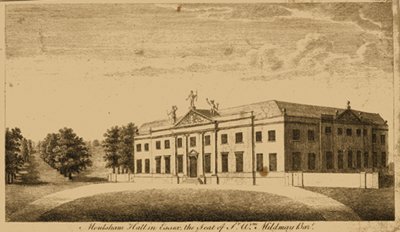 Moulsham Hall in 1776, as rebuilt by Benjamin Mildmay, Earl Fitzwalter